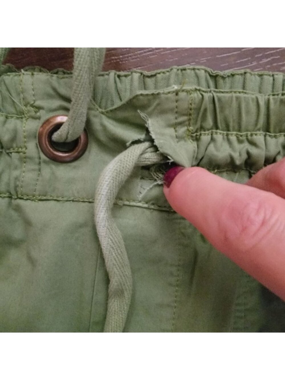 Free People Onset Cargo Pants Utility Y2K Parachute Indie Green 90s Womens M - Picture 4 of 7
